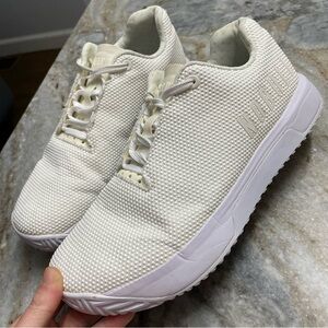 Nobull Impact Sneakers Shoes Crossfit All White Men's Size 8.5 / Women 10